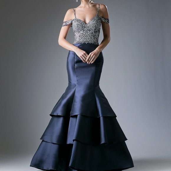 Sweetheart Neck Off Shoulder Prom Dress CD13115